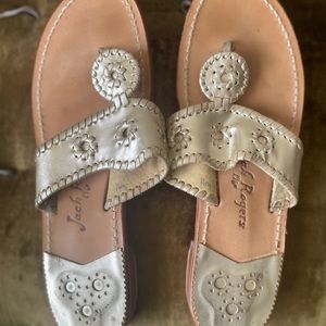 Jack Rogers whipstitched sandals